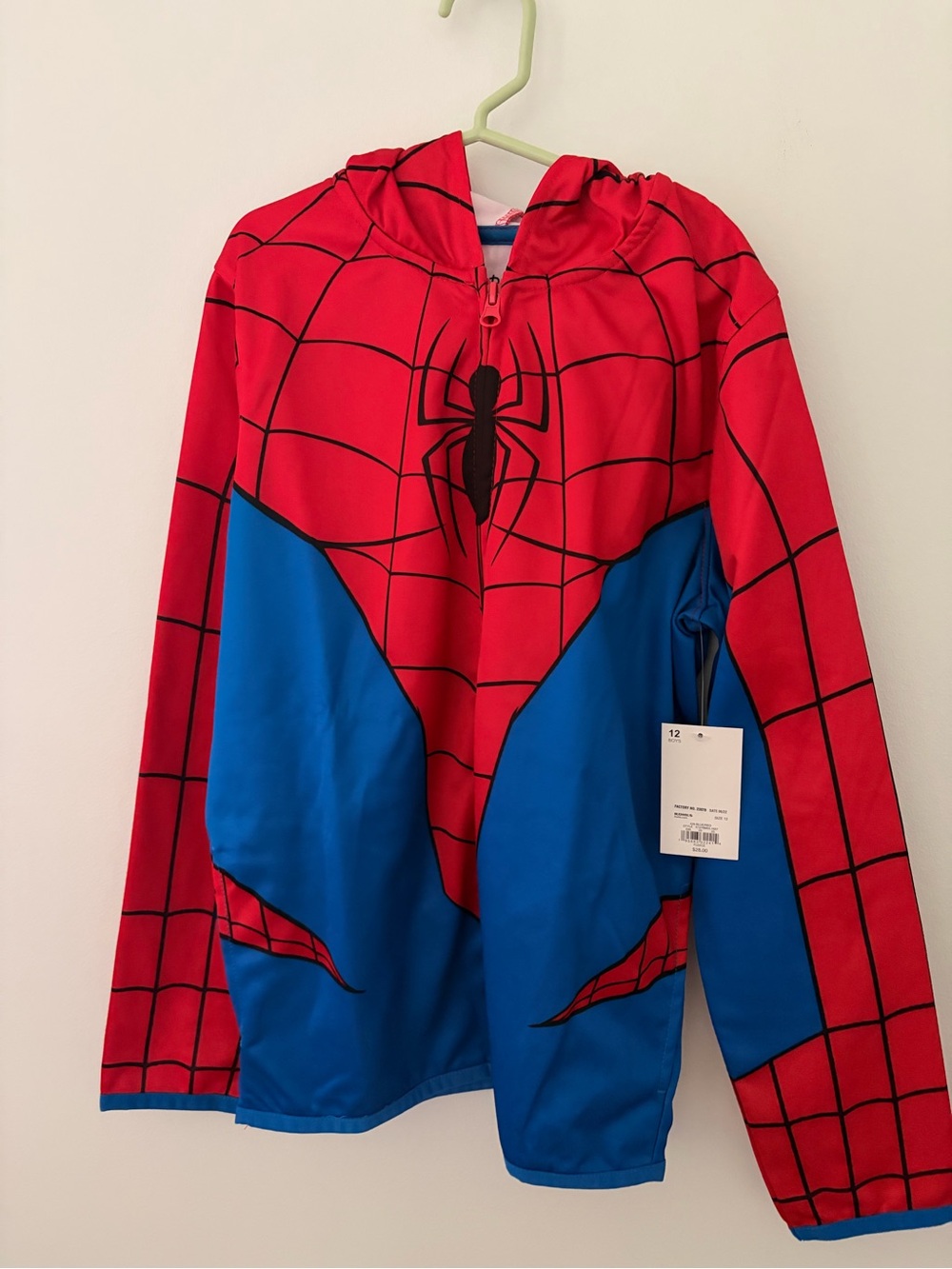 NWT jumping beans Red and Blue Spider Hoodie Costume